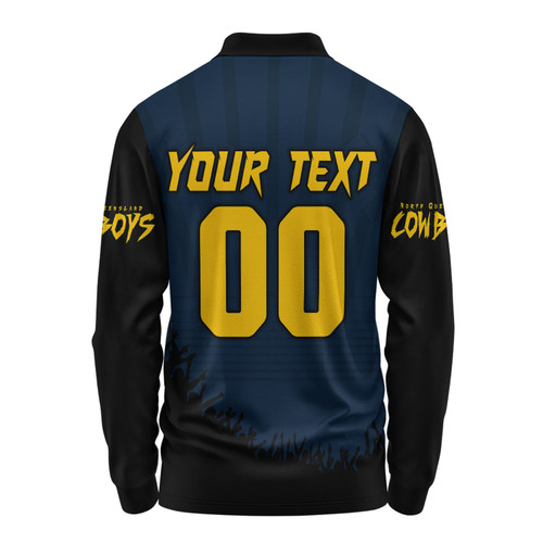 North Queensland Cowboys Long Sleeve Polo Shirt Heart Of A Fighter Tough And Fearless North Queensland Cowboys Long Sleeve Polo Shirt Heart Of A Fighter Tough And Fearless