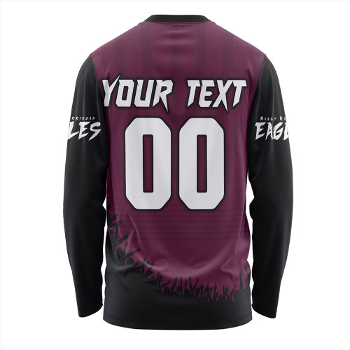 Manly Warringah Sea Eagles Long Sleeve T-shirt Heart Of A Fighter Tough And Fearless Manly Warringah Sea Eagles Long Sleeve T-shirt Heart Of A Fighter Tough And Fearless