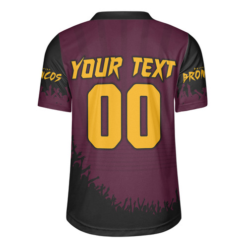 Brisbane Broncos Rugby Jersey Heart Of A Fighter Tough And Fearless