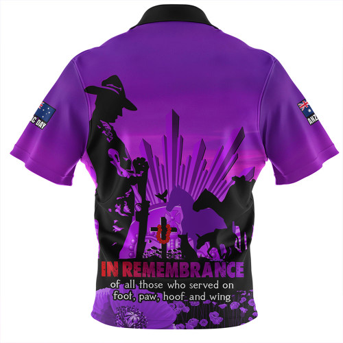 Australia Hawaiian Shirt Anzac Day Animal Companions Forever Remembered Australia Hawaiian Shirt Anzac Day Animal Companions Forever Remembered
