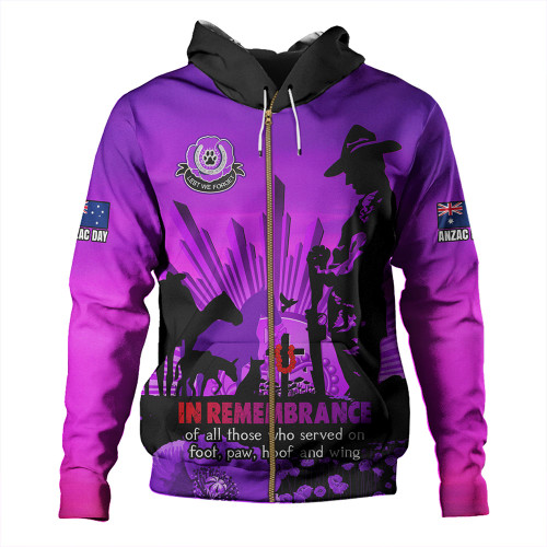 Australia Hoodie Anzac Day Animal Companions Forever Remembered Australia Hoodie Anzac Day Animal Companions Forever Remembered