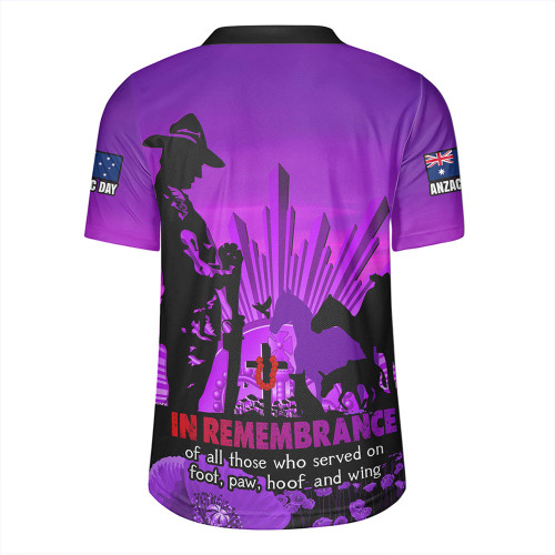 Australia Rugby Jersey Anzac Day Animal Companions Forever Remembered Australia Rugby Jersey Anzac Day Animal Companions Forever Remembered