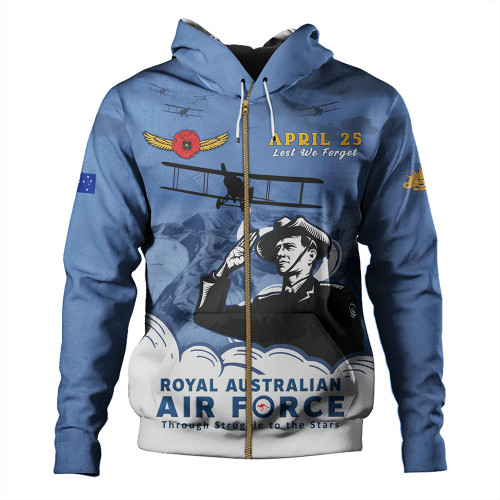 Australia Hoodie Anzac Day Royal Australian Air Force Gallipoli Skies Australia Hoodie Anzac Day Royal Australian Air Force Gallipoli Skies