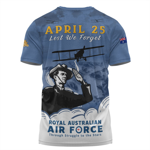 Australia T-Shirt Anzac Day Royal Australian Air Force Gallipoli Skies Australia T-Shirt Anzac Day Royal Australian Air Force Gallipoli Skies