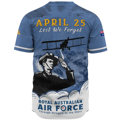 Australia Baseball Shirt Anzac Day Royal Australian Air Force Gallipoli Skies Australia Baseball Shirt Anzac Day Royal Australian Air Force Gallipoli Skies