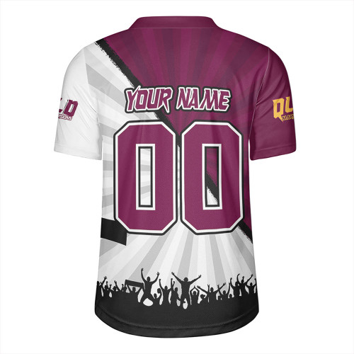 Queensland Maroons Rugby Jersey Origin Battleground Maroons Unleashed
