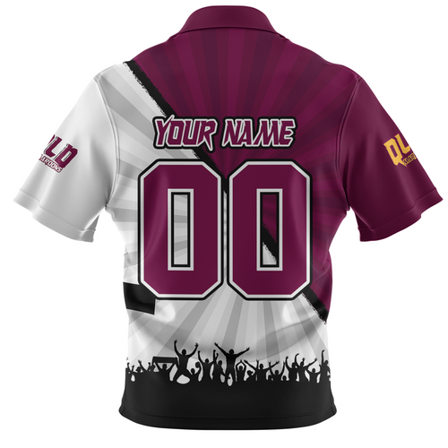 Queensland Maroons Zip Polo Shirt Origin Battleground Maroons Unleashed Queensland Maroons Zip Polo Shirt Origin Battleground Maroons Unleashed