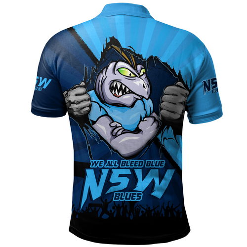 New South Wales Blues Polo Shirt Origin Battleground Blues Unleashed New South Wales Blues Polo Shirt Origin Battleground Blues Unleashed