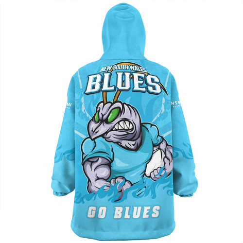 New South Wales Blues Snug Hoodie Strong Fighting Flame Go Blues New South Wales Blues Snug Hoodie Strong Fighting Flame Go Blues