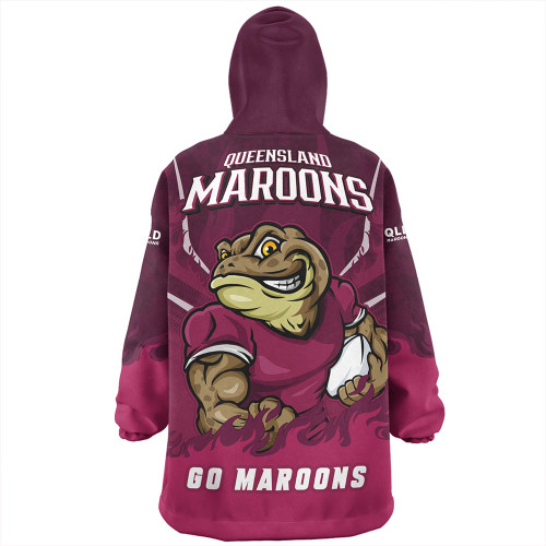 Queensland Maroons Snug Hoodie Strong Fighting Flame Go Maroons Queensland Maroons Snug Hoodie Strong Fighting Flame Go Maroons