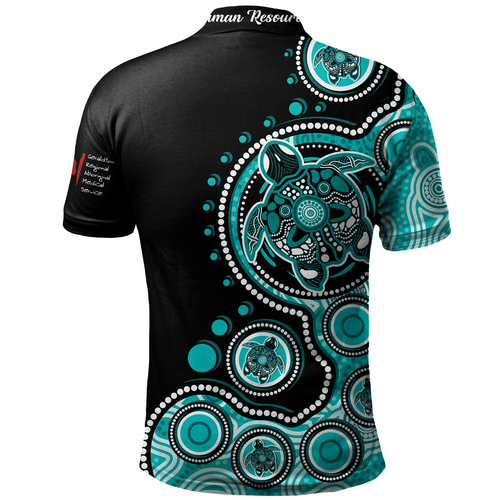 (Custom) Australia Polo Shirt Indigenous Turtles Aboriginal Dot Arts
