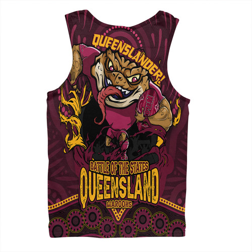 Queensland Maroons Men Singlet State Crusher Maroons