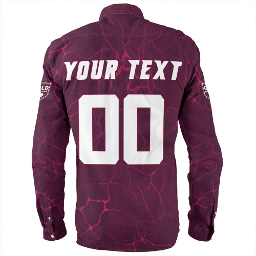 Queensland Maroons Long Sleeve Shirt Go QLD Maroons Break The Limit