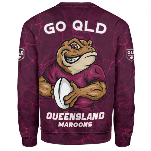 Queensland Maroons Sweatshirt Go QLD Maroons Break The Limit Queensland Maroons Sweatshirt Go QLD Maroons Break The Limit