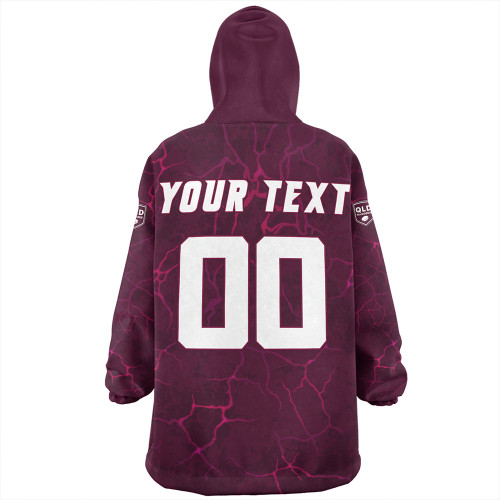 Queensland Maroons Snug Hoodie Go QLD Maroons Break The Limit