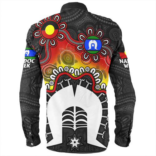 Indigenous Australian Aboriginal Long Sleeve Shirt Naidoc Week Echo Of Ancestors