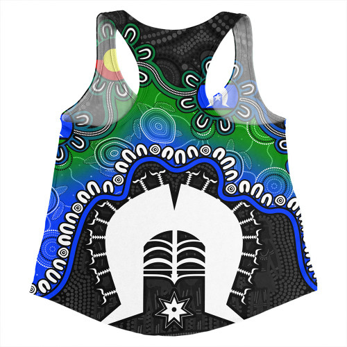 Indigenous Australian Aboriginal Women Racerback Singlet Naidoc Week Echo Of Ancestors
