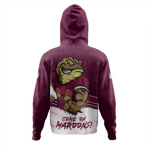 Queensland Maroons Hoodie QLD Maroons Word Cloud Style Queensland Maroons Hoodie QLD Maroons Word Cloud Style