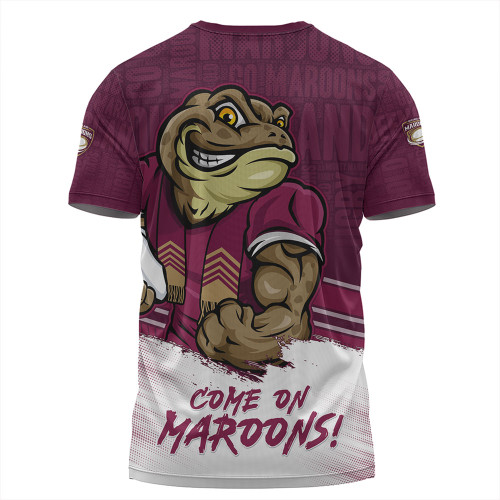 Queensland Maroons T-Shirt QLD Maroons Word Cloud Style Queensland Maroons T-Shirt QLD Maroons Word Cloud Style