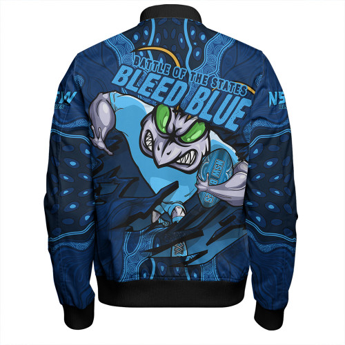 New South Wales Blues Bomber Jacket Blue Venom NSW Strikeforce