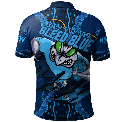 New South Wales Blues Polo Shirt Blue Venom NSW Strikeforce New South Wales Blues Polo Shirt Blue Venom NSW Strikeforce