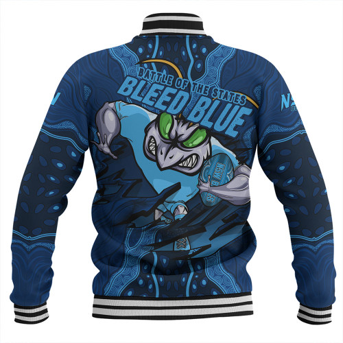 New South Wales Blues Baseball Jacket Blue Venom NSW Strikeforce New South Wales Blues Baseball Jacket Blue Venom NSW Strikeforce