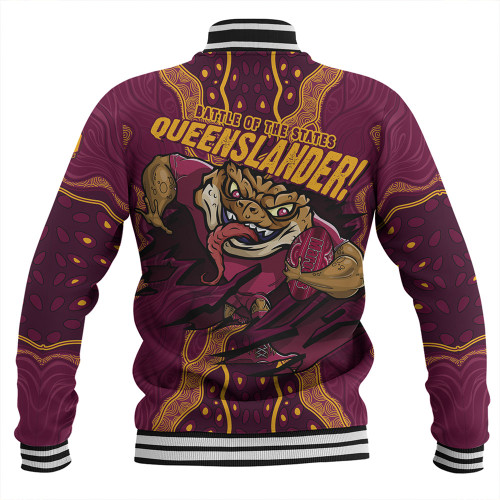 Queensland Maroons Baseball Jacket Maroon Venom QLD Strikeforce