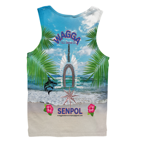 (Custom) Australia Men Singlet Dhari Hat Design