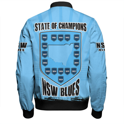New South Wales Blues Bomber Jacket Dynasty Of Blues New South Wales Blues Bomber Jacket Dynasty Of Blues
