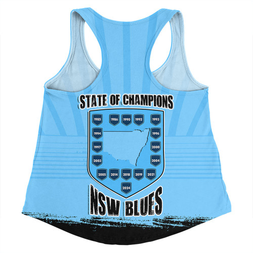 New South Wales Blues Women Racerback Singlet Dynasty Of Blues New South Wales Blues Women Racerback Singlet Dynasty Of Blues