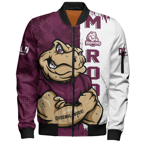 Queensland Maroons Bomber Jacket Queenslander Spirit Maroons Legacy