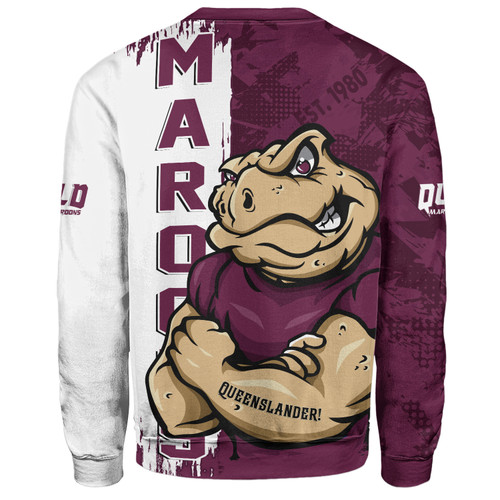 Queensland Maroons Sweatshirt Queenslander Spirit Maroons Legacy Queensland Maroons Sweatshirt Queenslander Spirit Maroons Legacy