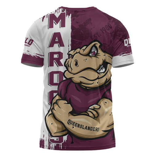 Queensland Maroons T-Shirt Queenslander Spirit Maroons Legacy Queensland Maroons T-Shirt Queenslander Spirit Maroons Legacy