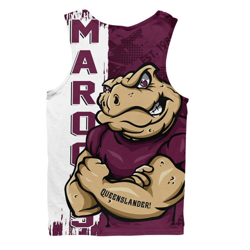 Queensland Maroons Men Singlet Queenslander Spirit Maroons Legacy