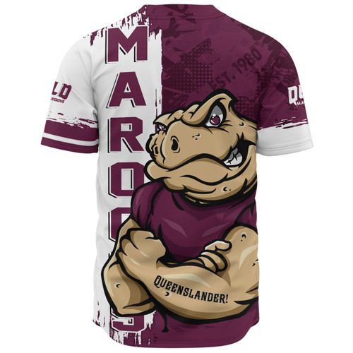 Queensland Maroons Baseball Shirt Queenslander Spirit Maroons Legacy