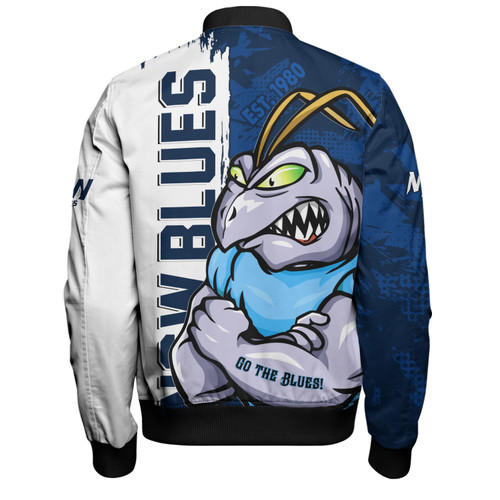 New South Wales Blues Bomber Jacket Blue Blooded Spirit Blues Legacy