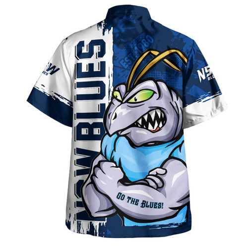 New South Wales Blues Hawaiian Shirt Blue Blooded Spirit Blues Legacy