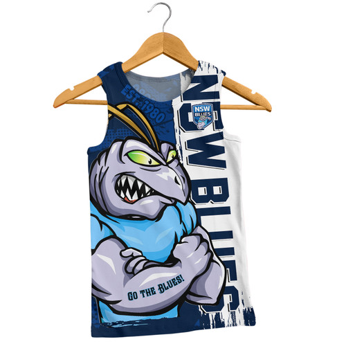 New South Wales Blues Men Singlet Blue Blooded Spirit Blues Legacy