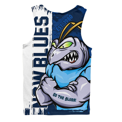 New South Wales Blues Men Singlet Blue Blooded Spirit Blues Legacy