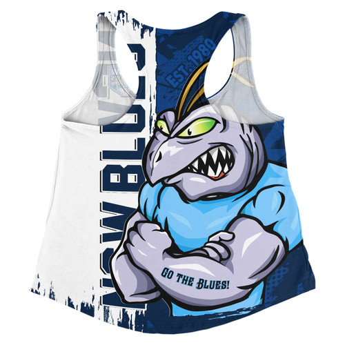 New South Wales Blues Women Racerback Singlet Blue Blooded Spirit Blues Legacy