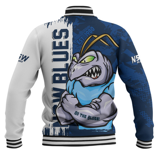 New South Wales Blues Baseball Jacket Blue Blooded Spirit Blues Legacy