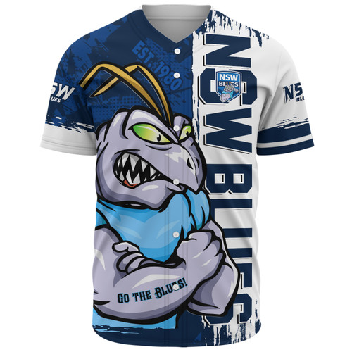 New South Wales Blues Baseball Shirt Blue Blooded Spirit Blues Legacy