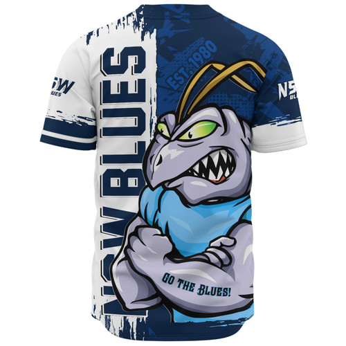 New South Wales Blues Baseball Shirt Blue Blooded Spirit Blues Legacy New South Wales Blues Baseball Shirt Blue Blooded Spirit Blues Legacy