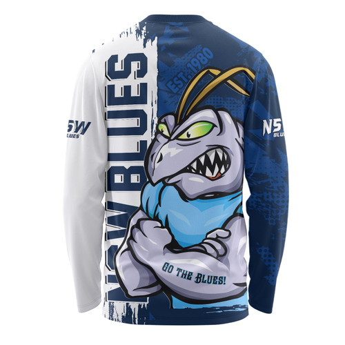 New South Wales Blues Long Sleeve T-shirt Blue Blooded Spirit Blues Legacy