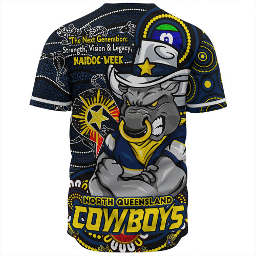 North Queensland Cowboys Baseball Shirt Spirit Of NAIDOC Series North Queensland Cowboys Baseball Shirt Spirit Of NAIDOC Series