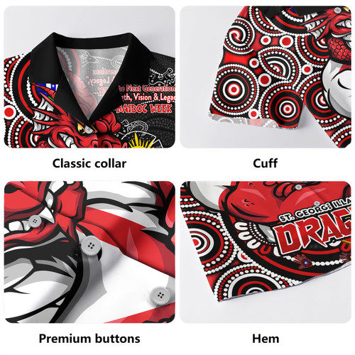 St. George Illawarra Dragons Hawaiian Shirt Spirit Of NAIDOC Series St. George Illawarra Dragons Hawaiian Shirt Spirit Of NAIDOC Series