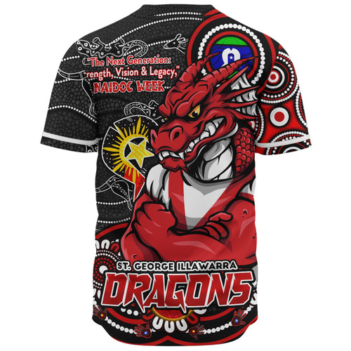 St. George Illawarra Dragons Baseball Shirt Spirit Of NAIDOC Series St. George Illawarra Dragons Baseball Shirt Spirit Of NAIDOC Series