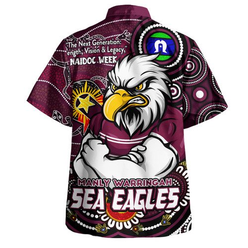 Manly Warringah Sea Eagles Hawaiian Shirt Spirit Of NAIDOC Series Manly Warringah Sea Eagles Hawaiian Shirt Spirit Of NAIDOC Series
