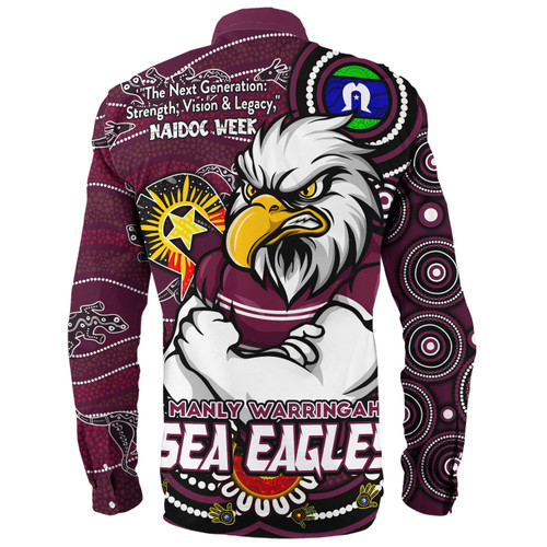 Manly Warringah Sea Eagles Long Sleeve Shirt Spirit Of NAIDOC Series Manly Warringah Sea Eagles Long Sleeve Shirt Spirit Of NAIDOC Series
