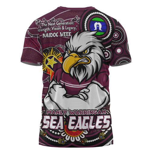 Manly Warringah Sea Eagles T-Shirt Spirit Of NAIDOC Series Manly Warringah Sea Eagles T-Shirt Spirit Of NAIDOC Series